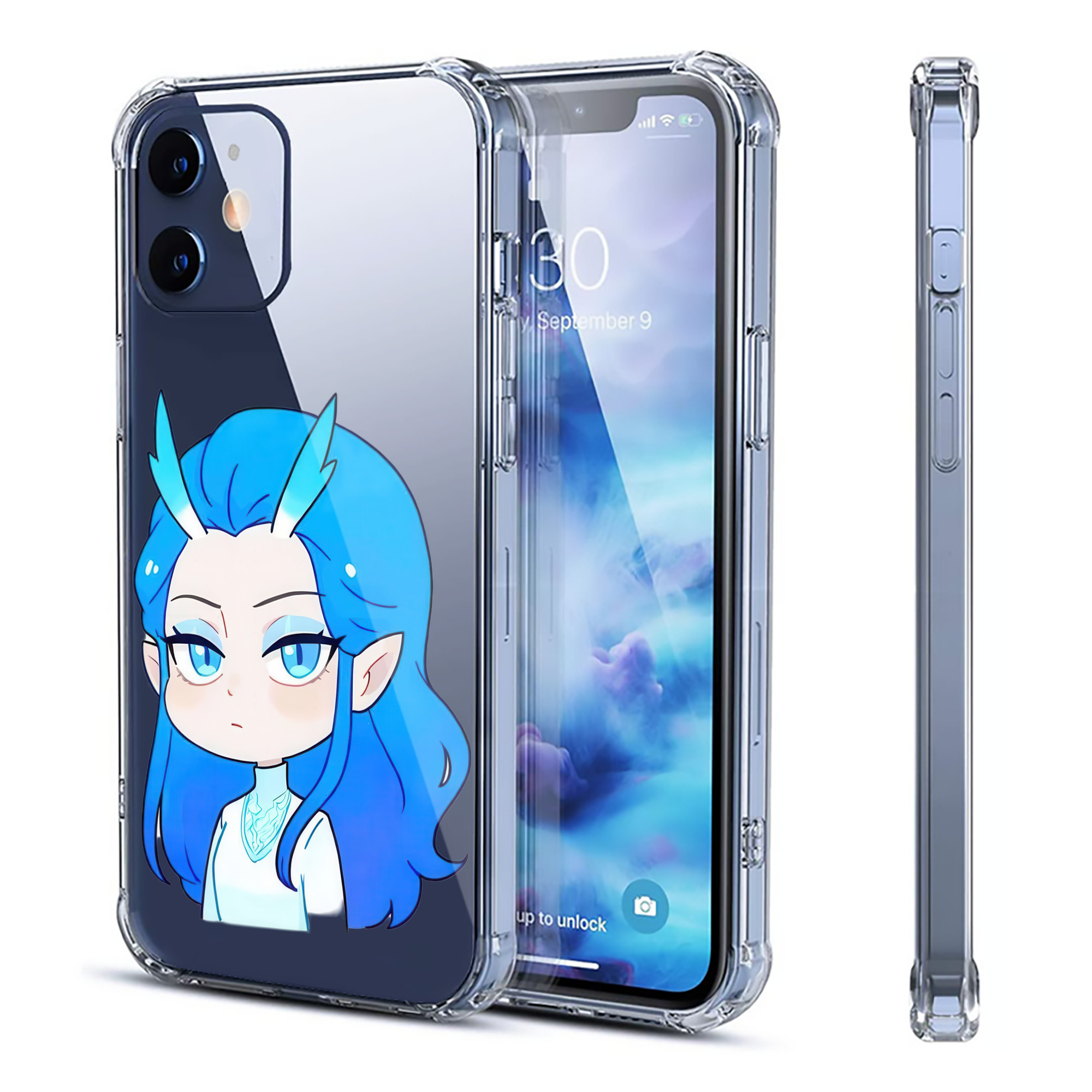 （画像用） Ne Zha 2 ナタ 魔童の大暴れ 【iPhone 12シリーズ対応】透明スマホケース（クリアソフトケース）